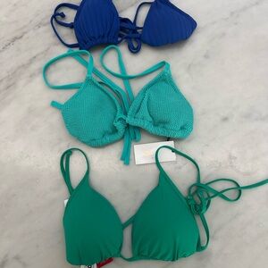 All 3 for $25 or 1 for $12 size small bikini tops